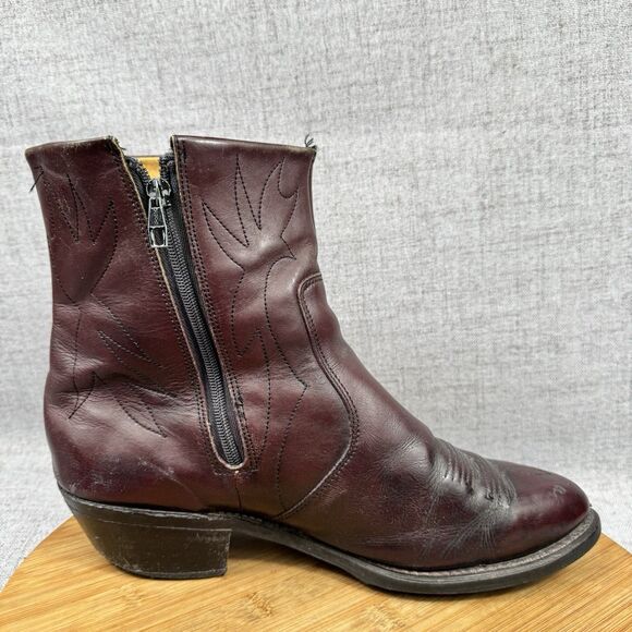 Vintage Long Haul Boots Mens 9.5 W Leather Western Cowboy main image 10